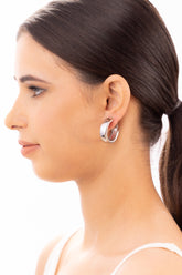 Stylish Small Silver Hoops for Women