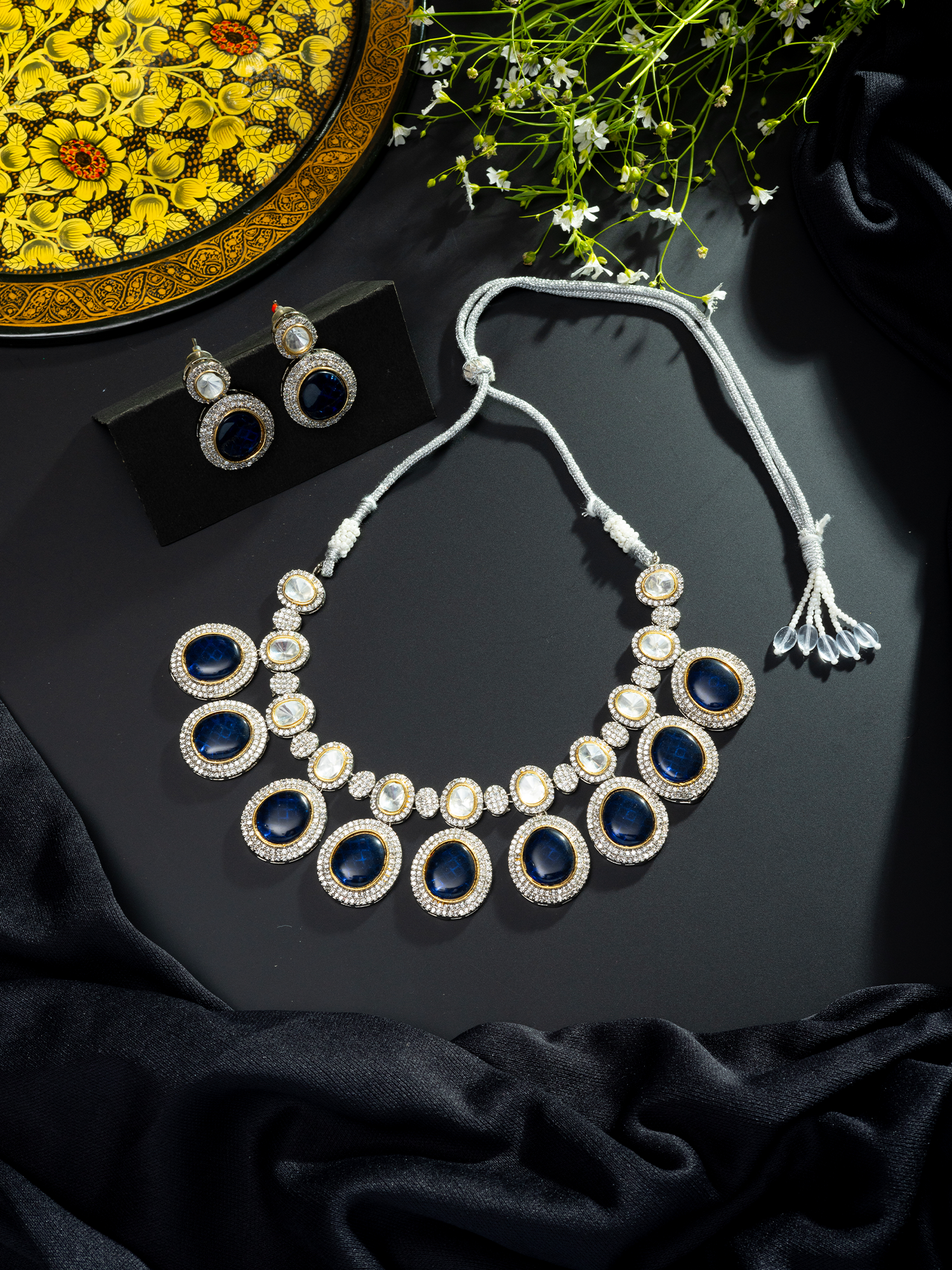 Royal Blue Necklace Set