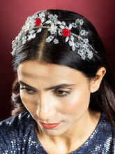 Rose and Floral Design Pearl Hair Band