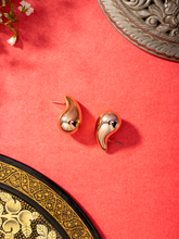 Tear Drop Rose Gold Plated Earrings