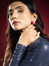 Pink Ball Stud Earrings