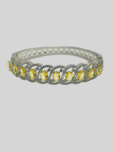 Yellow and White American Diamond (AD) Bracelet