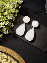 White Water Drop Earrings