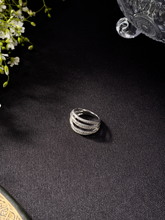 Rhodium Plated White American Diamond Ring