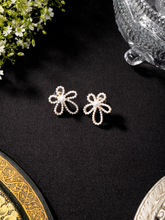 24K Gold-Plated Pearl Floral Earrings