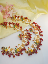 Gold Plated Red Barati Payal Anklet Set
