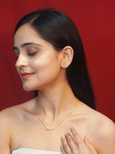 24K Gold-Plated Necklace with White Faux Pearls