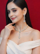 24K Gold-Plated Square Necklace and Earrings Set