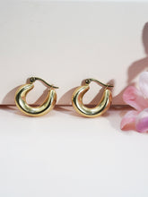 Chic Demi-Fine Gold-Plated Hoop Earring