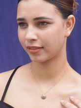 Multicolor Pendant in Luxurious Gold Plated Chain