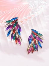 Fancy Multicolor Gold-Plated Wing Design Earrings
