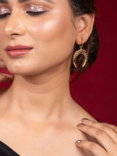 Gold Plated Spiral Semi Hoops