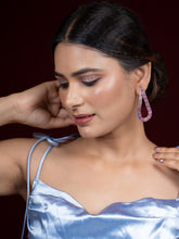 Multi-Color Water Drop Crystal Dangler Earrings