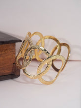 Fancy Gold Plated Demi-Fine Fashion Cuff Bracelet