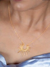 Fancy 24k Gold-Plated Spike Pendant Chain