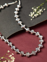 Traditional Oxidised Bohemian Beads Necklace in Tribal Design