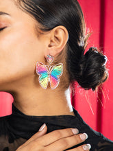 Vibrant Wings Multicolor Butterfly Earrings