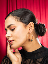 Golden Aura Bold Hoop Earrings