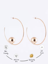 Golden Aura Bold Hoop Earrings