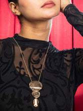 Golden Trio Pendant Necklace