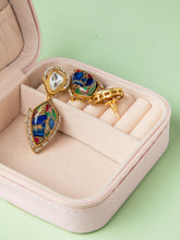 Vibrant Royale Multicolor White CZ Kundan Earrings