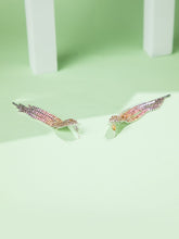 Pink-Shaded Multi Layer Dangler Earrings