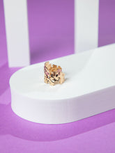 Gold Plated Minimalistic Geometric Open Ring