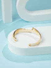 Dual Tone 24K Gold Plated Wave Kada Bracelet