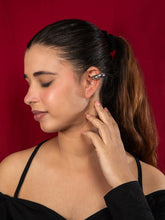 Silver Plated Non Pierced Round Hoop Earrings