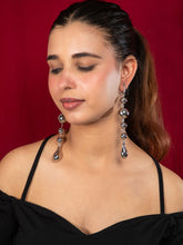 Silver Colored Long Dangler Earring