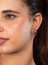 24K Gold Plated Leaf Design Earrings