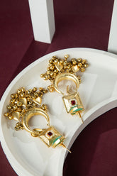 22K Gold Plated Big Chandbali Earrings