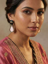 Black Rhodium Jaguar Print Earrings