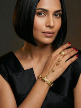 Gold Plated Butterfly Ghungroo Haathphool