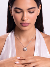 White Faux Pearl Pendant Necklace Silver Plated Statement Jewellery