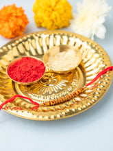 Traditional Red Beaded Rakhi