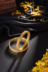 Ethnic Gold-toned Kundan Studded Kada