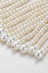 Luxury Pearl Zircon Rhinestone Long Layer Tassel Jhumki Earring