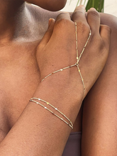 Gold Toned Stylish Hand Harness Hand Chain