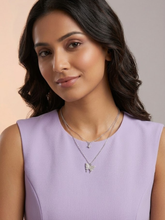Stylish Silver Polish Butterfly Pendant Chain Necklace