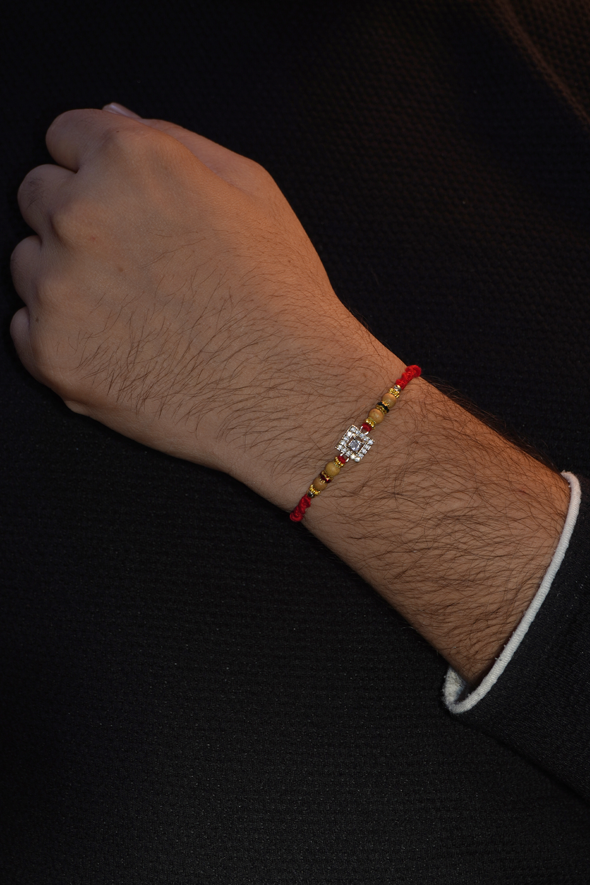 Couple Rakhi for Bhaiya Bhabh - Rakhi Design Slver