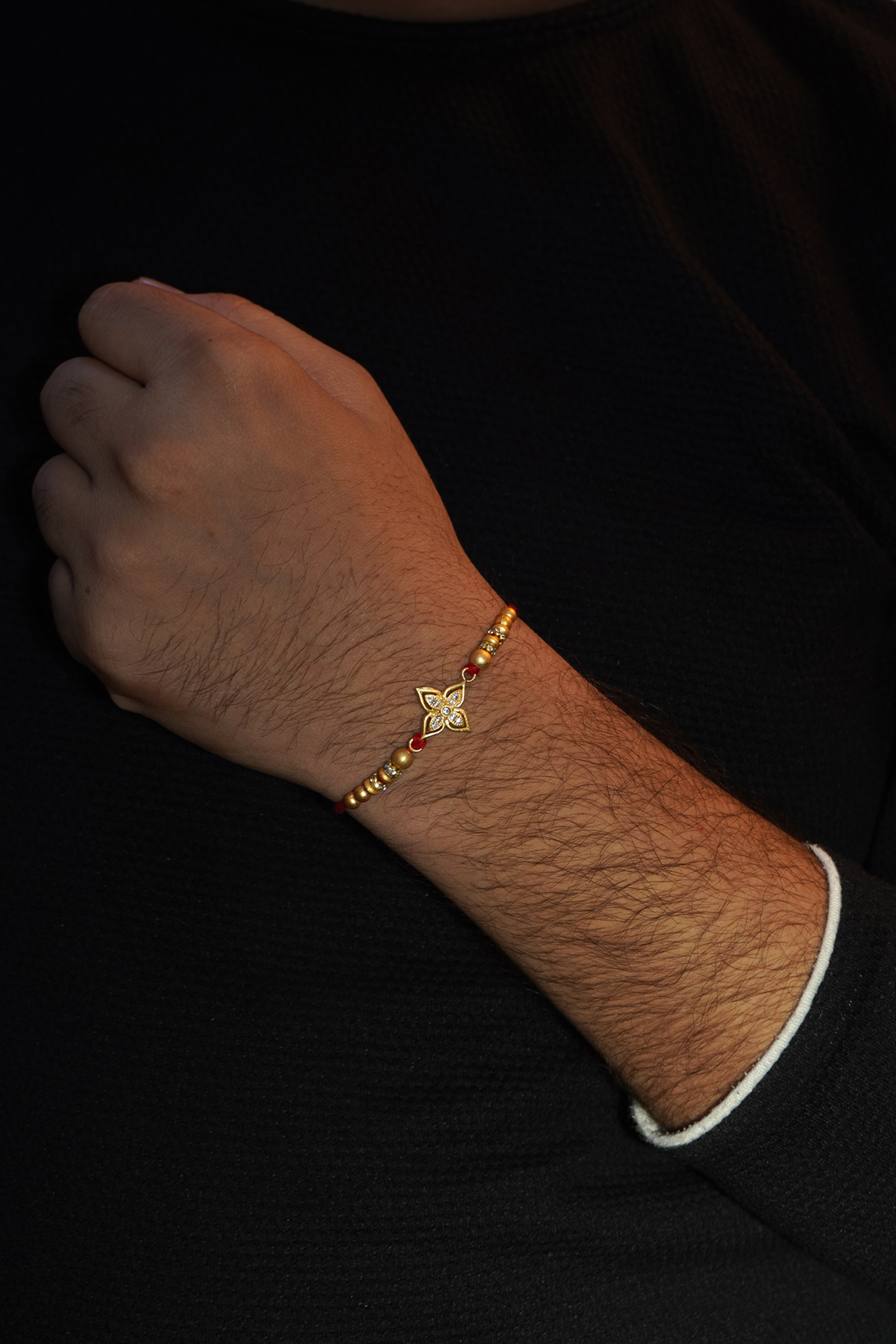 Letter Personalized Rakhi, Buy 18KT Gold Rakhis Online