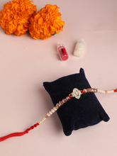 18K Gold Plated Zirconia CZ Designer Rakhi