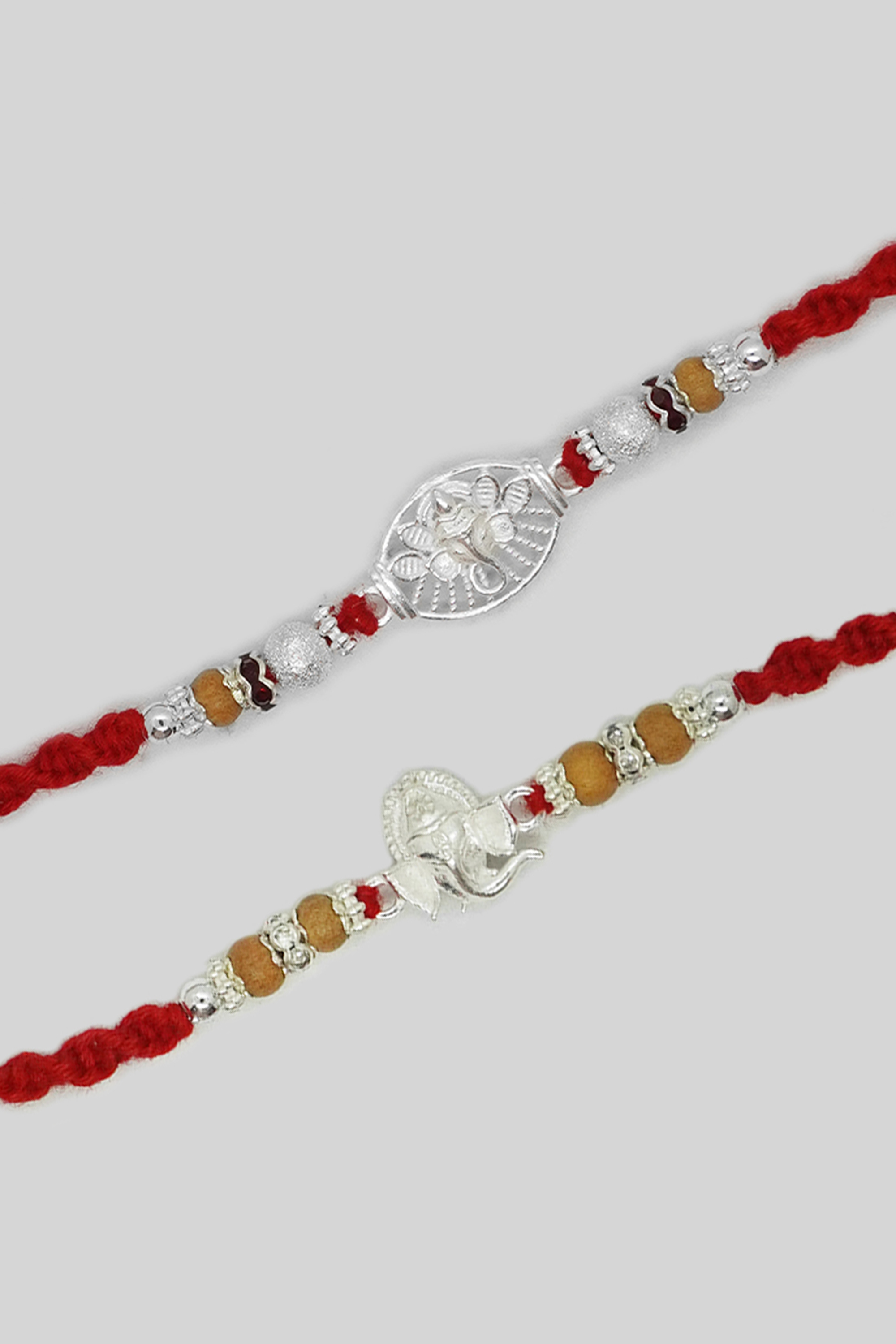 Designer Combo 925 Sterling Silver Rakhi