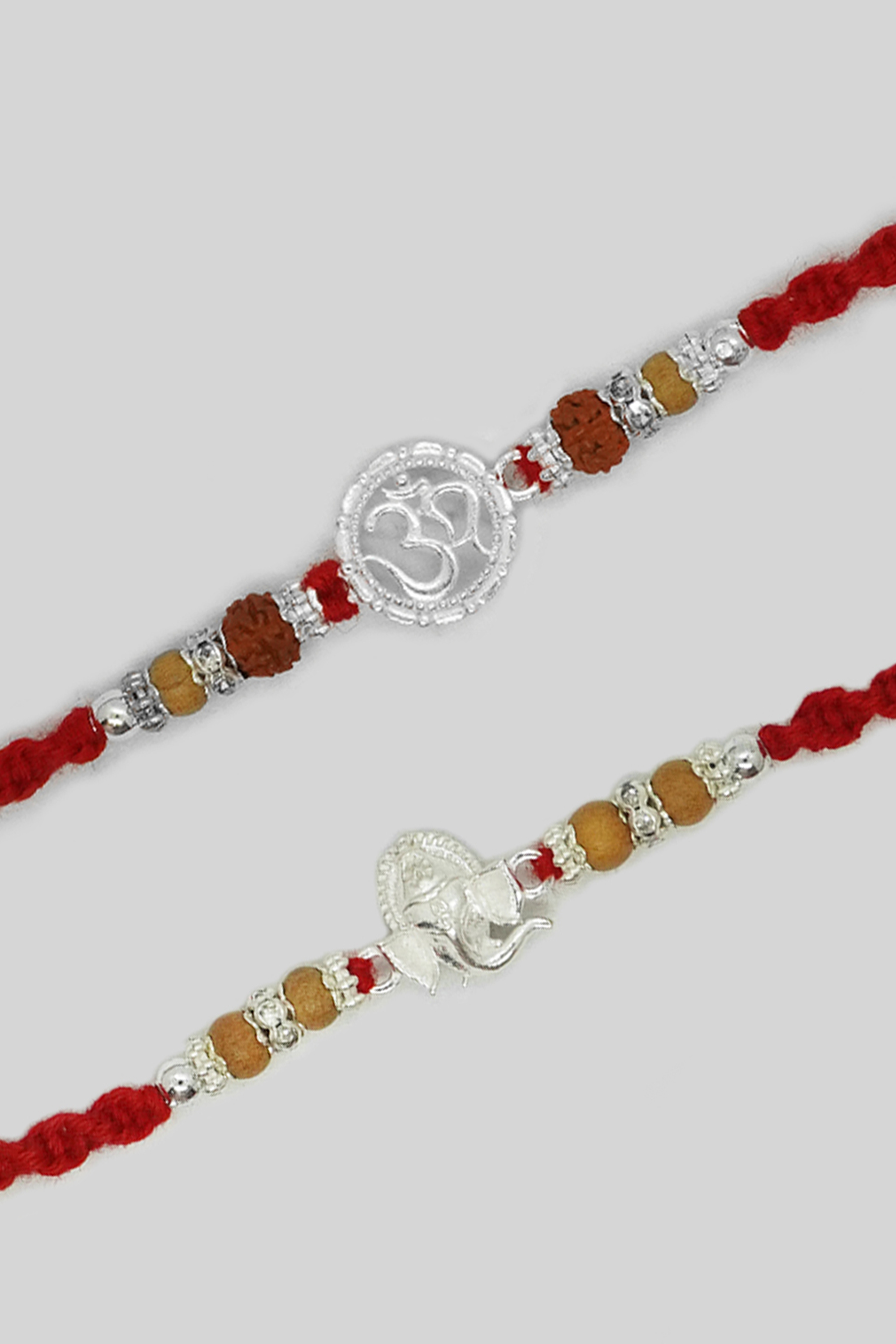 Combo Rakhi with Chandan Rudraksh Beads - Rakhi For Brother