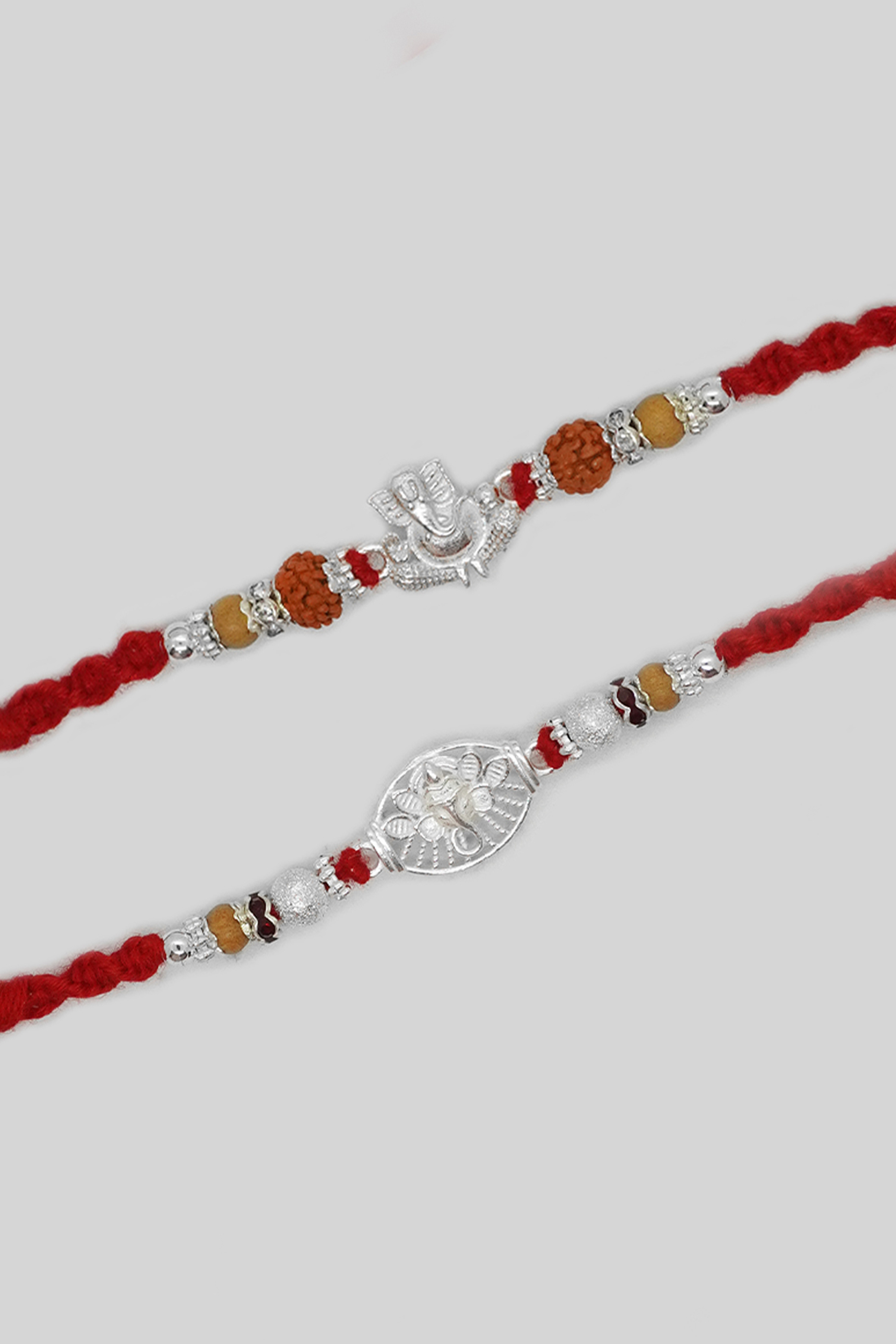 Sterling Silver Designer Ganesh Combo Rakhi