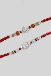 Sterling Silver Designer Ganesh Combo Rakhi