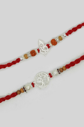 Rakhi Gift For Brother - Silver Rakhi Bracelet