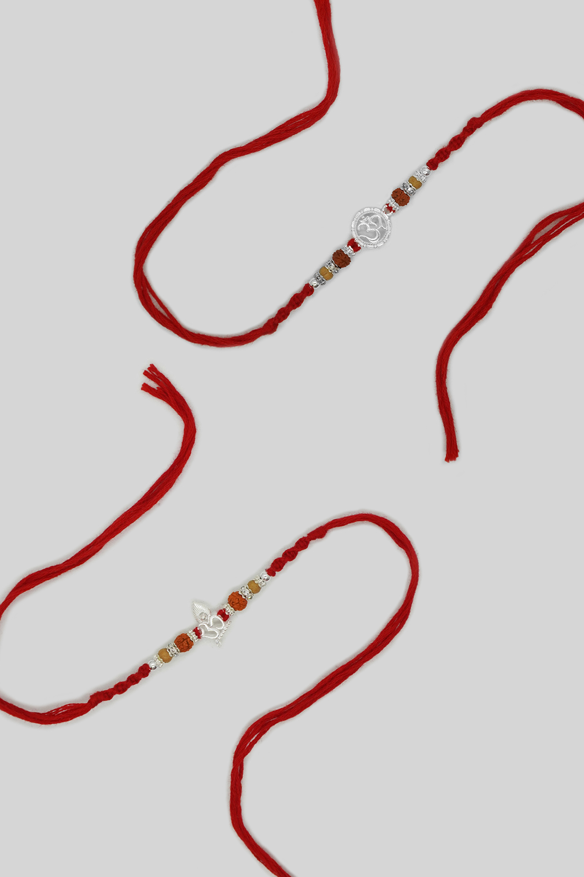 925 Sterling Silver Om Combo Rakhi - Bracelet Rakhi For Brother