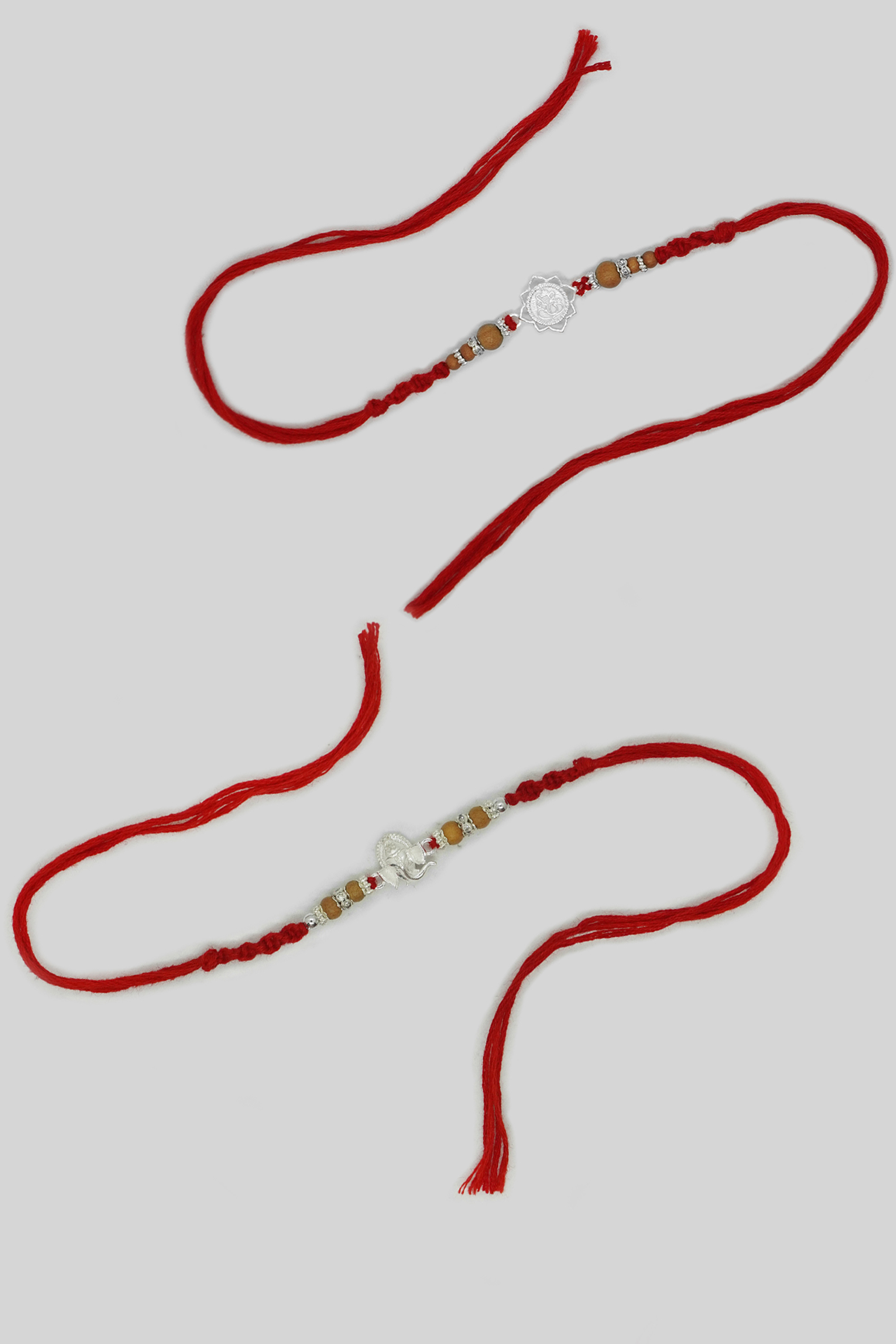 925 Sterling Silver Combo Ganesh Rakhi - Best Rakhi Design